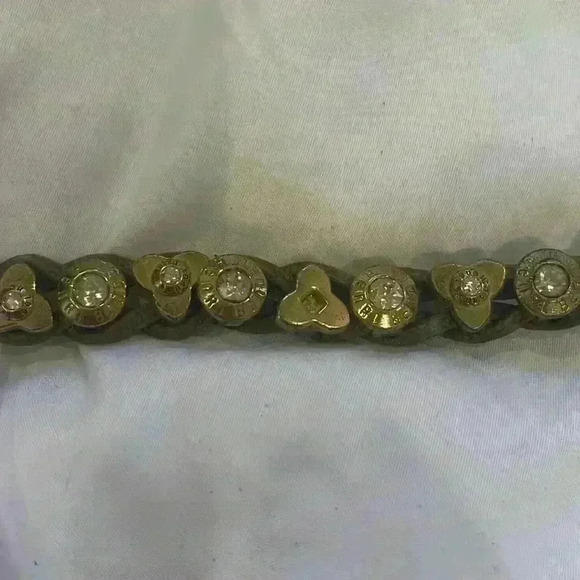 Henri Bendel Swarovski Chrystal Rhinestone and Leather Bracelet - Picture 2 of 3